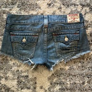 Size28 True Religion Frayed Shorts